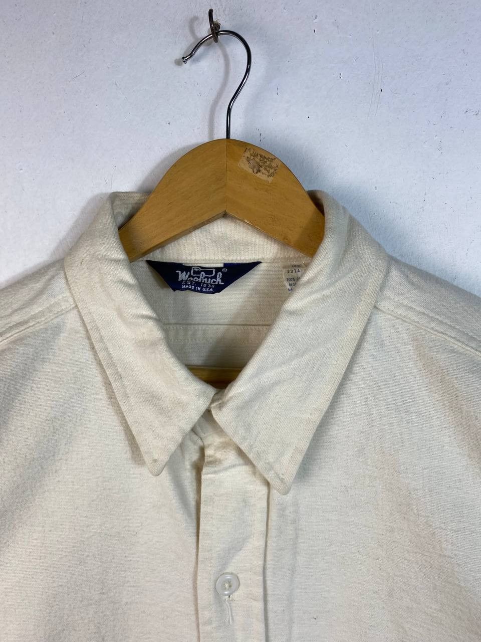 Woolrich Woolen Mills vintage woolrich plain white shirt made in usa Size US XXL / EU 58 / 5 - 2 Thumbnail