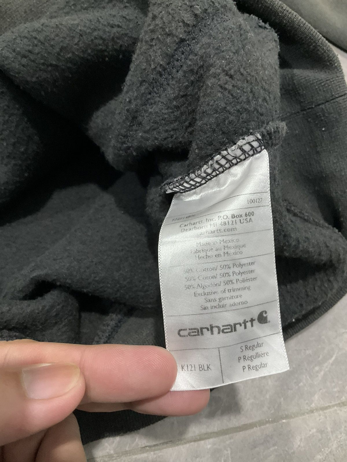 Carhartt × Carhartt Wip Vintage Hoodie Black Faded Size US S / EU 44-46 / 1 - 5 Thumbnail
