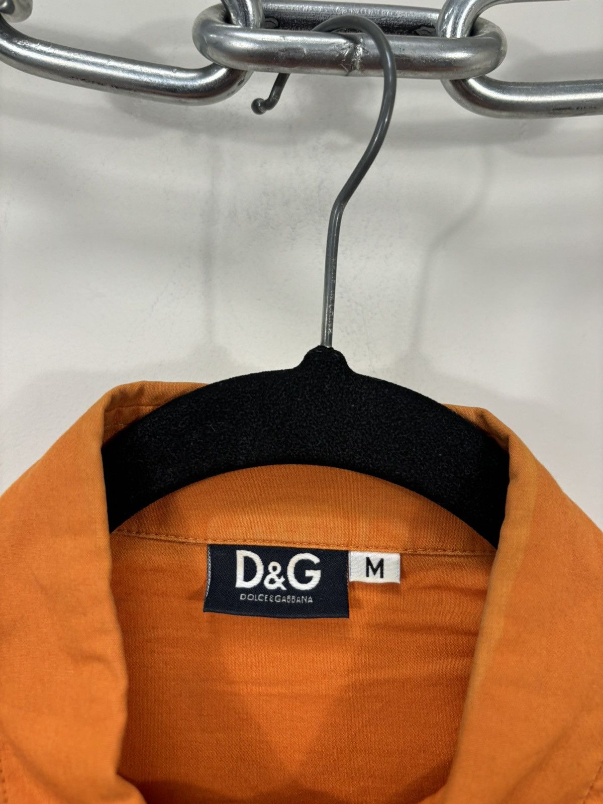 Dolce & Gabbana Vintage Dolce & Gabbana Orange Pocket Short Sleeve Shirt Size US M / EU 48-50 / 2 - 11 Thumbnail