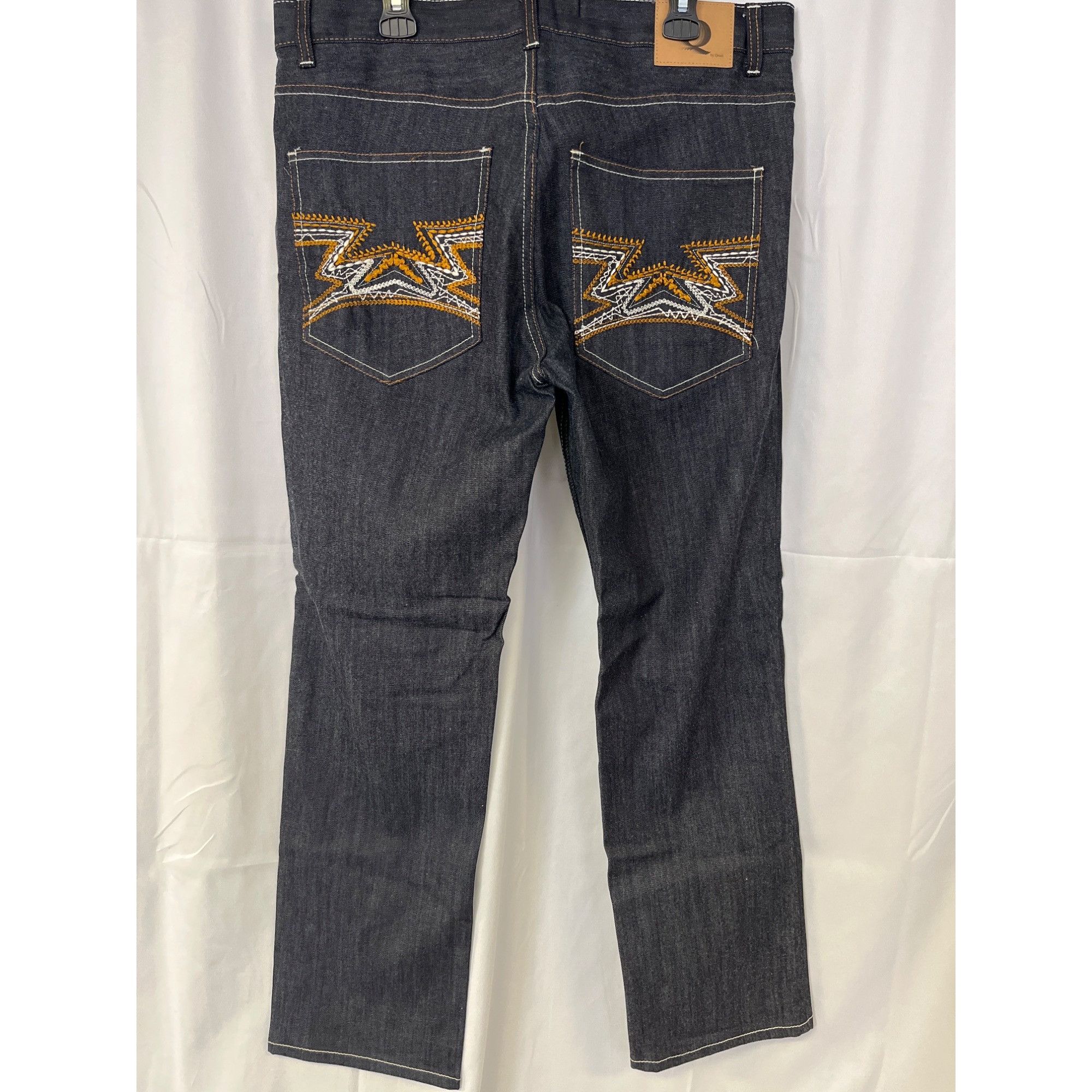 Other Q By Qruel Mens Dark Blue Straight Leg Jeans Size 38 SKU 656 Size US 38 / EU 54 - 2 Thumbnail