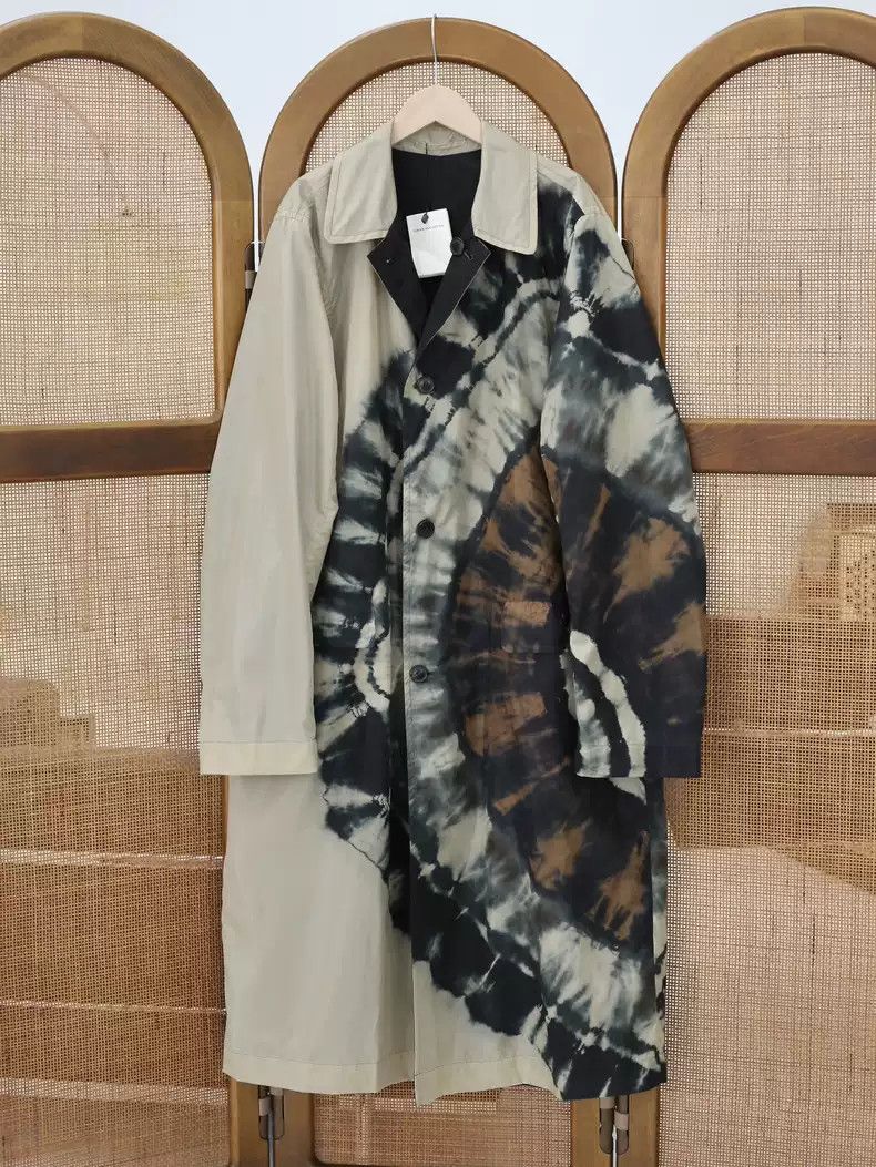 Dries Van Noten Dries van noten 19aw tie-dye printed double-sided trench coat Size US L / EU 52-54 / 3 - 1 Thumbnail