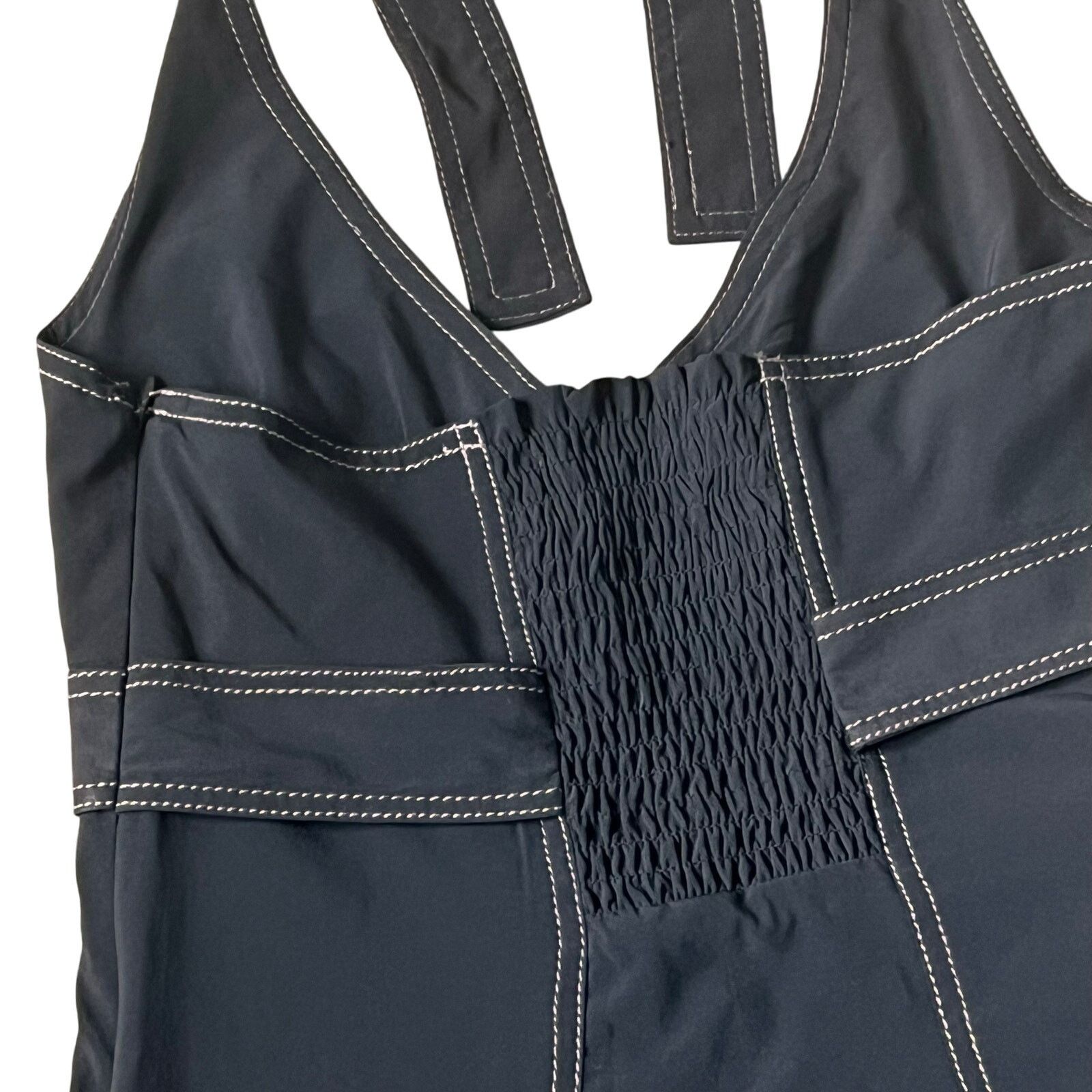 Athleta Pack Everywhere Black Halter Mini Dress Size XS - crrs.pl