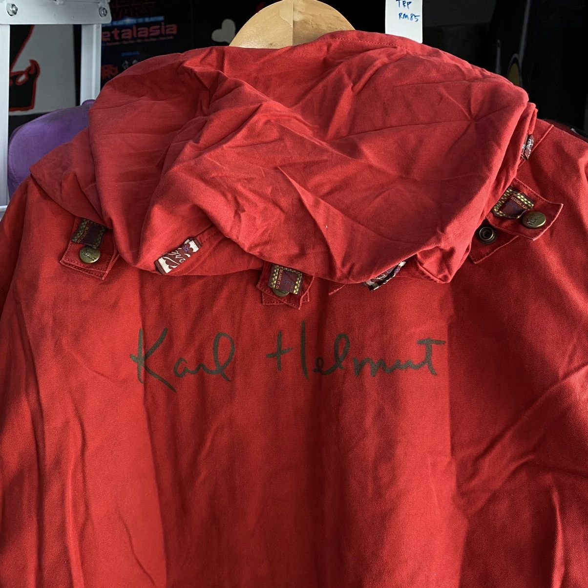 Karl Helmut RARE🔥 Karl Helmut Red Bomber jacket Hooded Size US M / EU 48-50 / 2 - 17 Thumbnail
