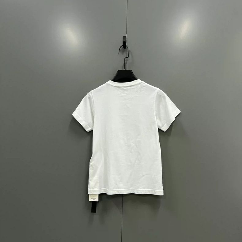 Balenciaga Balenciaga White Double B Print Short Sleeve Size US M / EU 48-50 / 2 - 2 Thumbnail