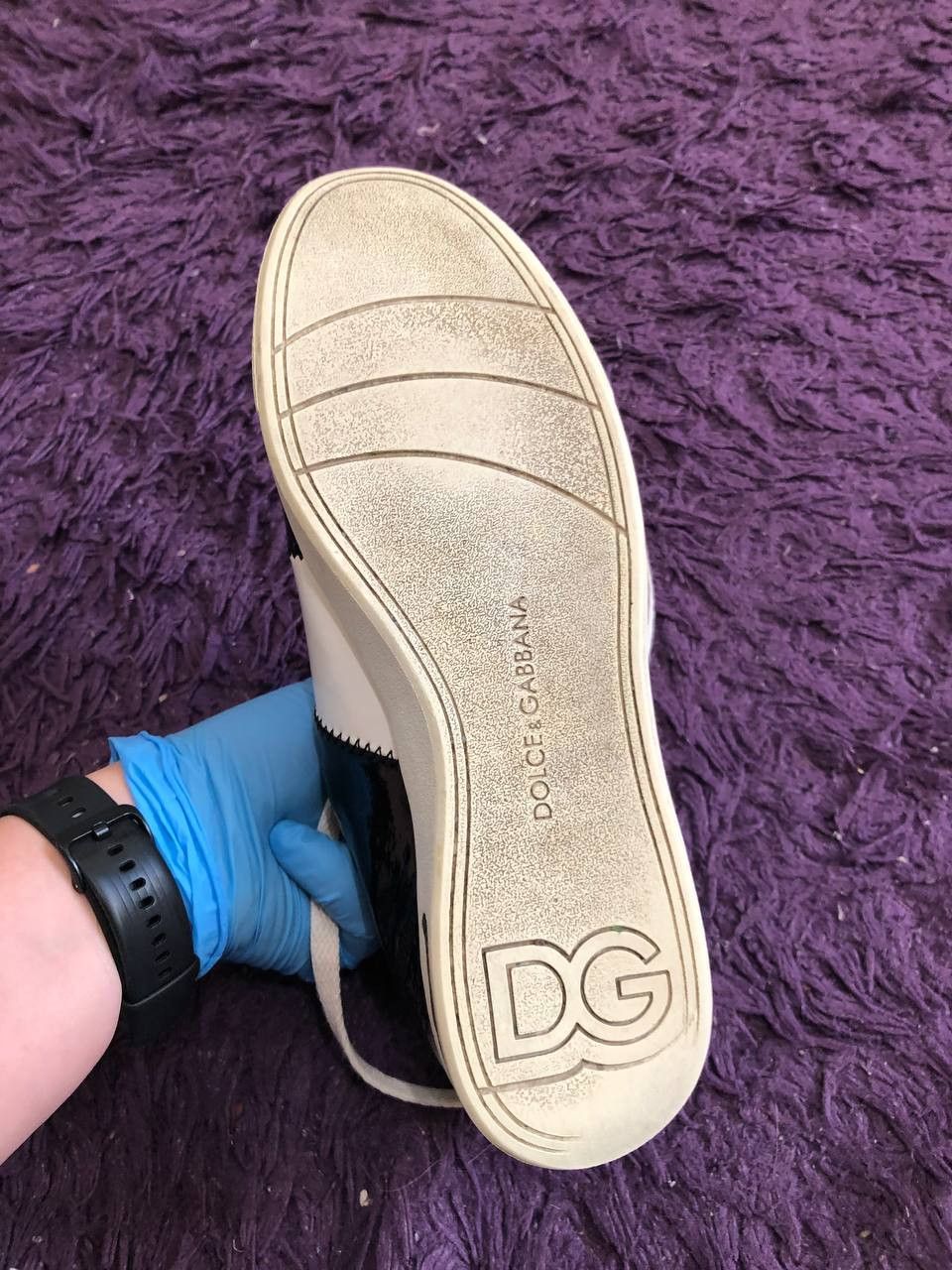 Dolce & Gabbana DOLCE GABBANA Black White Lace Up Shoes Sneakers Sporty Size US 8.5 / IT 38.5 - 8 Thumbnail