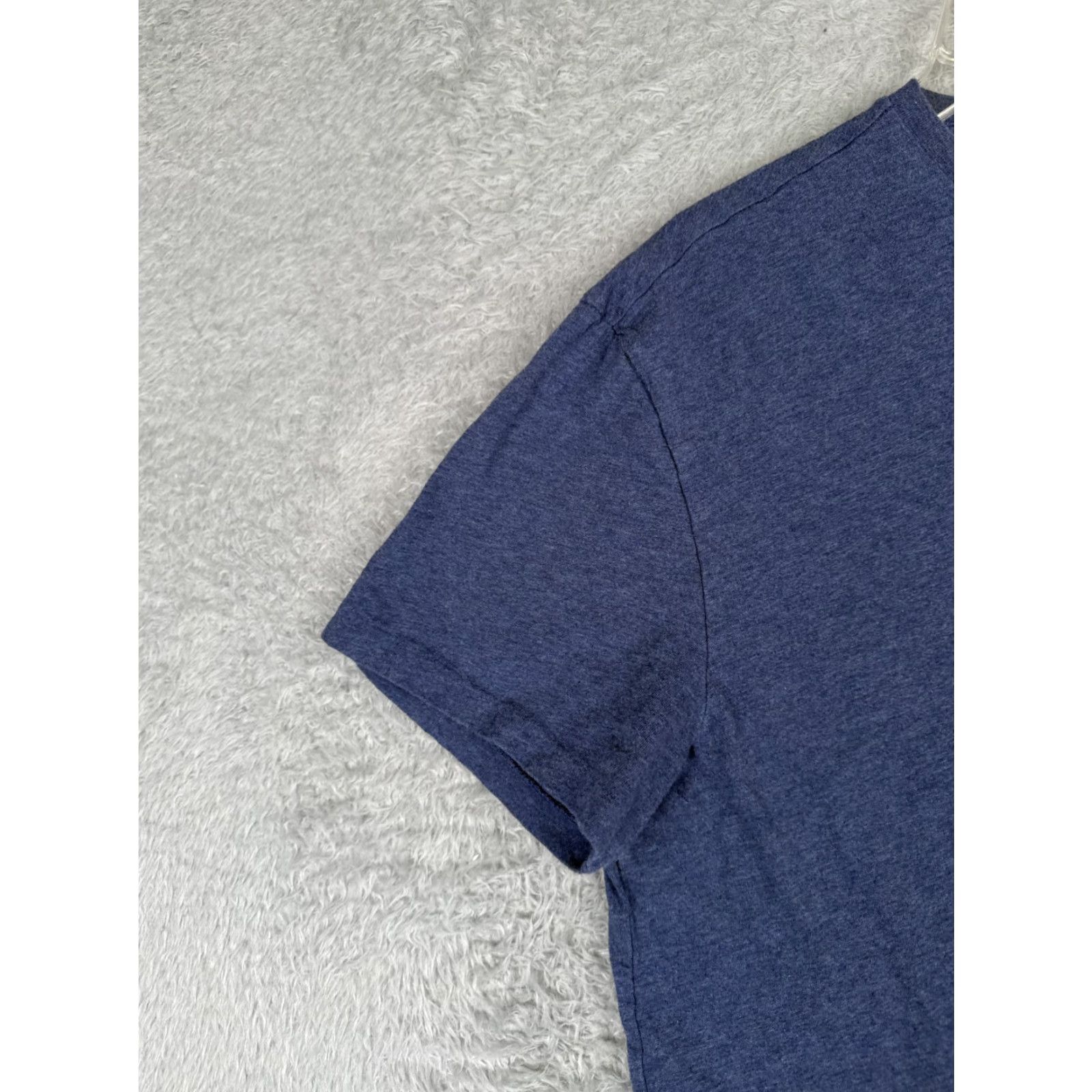 Ralph Lauren Polo Ralph Lauren Shirt Men L Blue Short Sleeve V-Neck Cotton Pony - Ralph Lauren - T-Shirt - Casual Sportswear Size US L / EU 52-54 / 3 - 3 Thumbnail