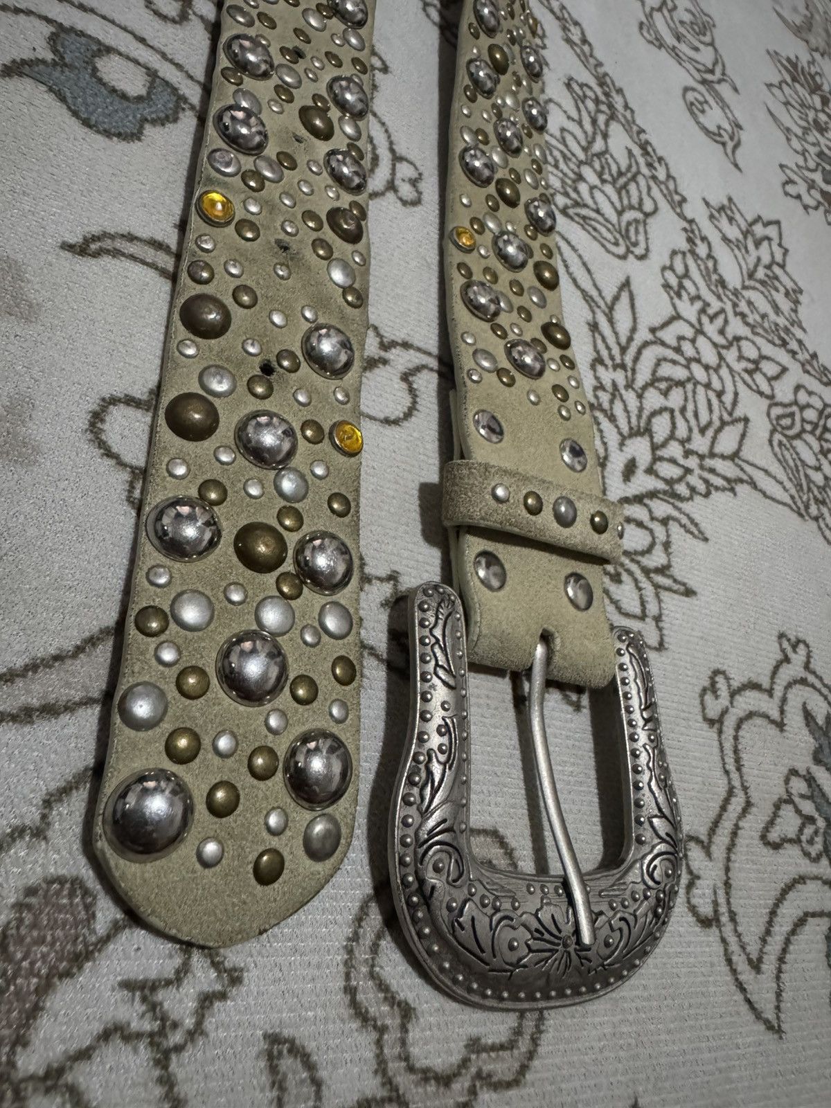 Le Grande Bleu (L.G.B.) LGB Style Studded Leather Belt KMRII Inspired Leather Belt Size ONE SIZE - 2 Thumbnail
