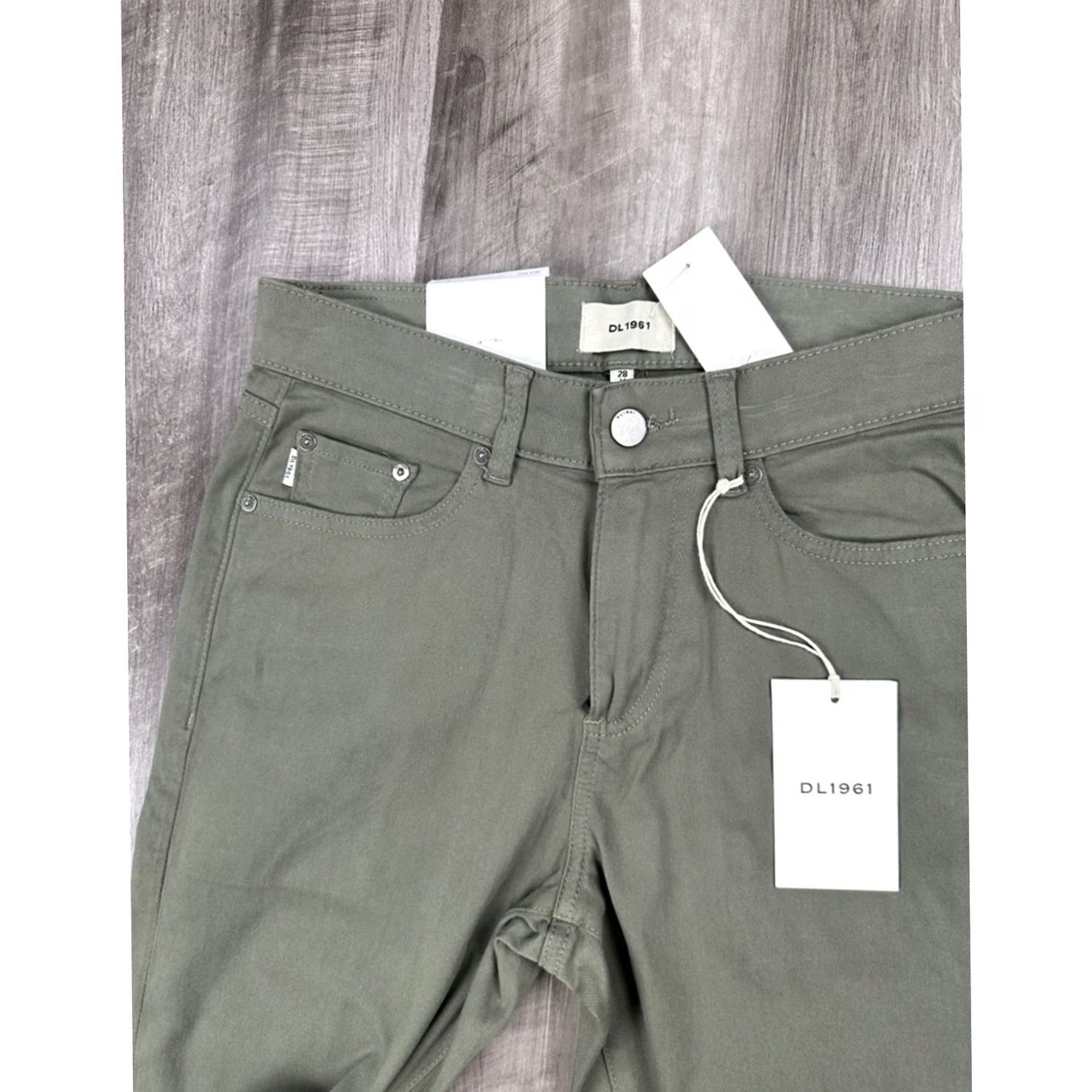 DL1961 DL1961 Nick Slim Fit Belfast Ultimate Twill Chino Jeans - 28x32 Green Men 28 Regular Straight NWT Size US 28 / EU 44 - 5 Thumbnail