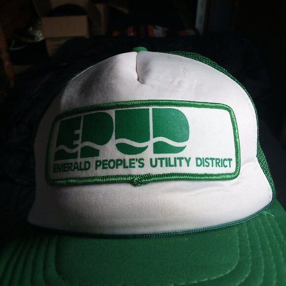 Other DS Vintage Emerald People's Utility District Trucker Hat Size ONE SIZE - 2 Thumbnail