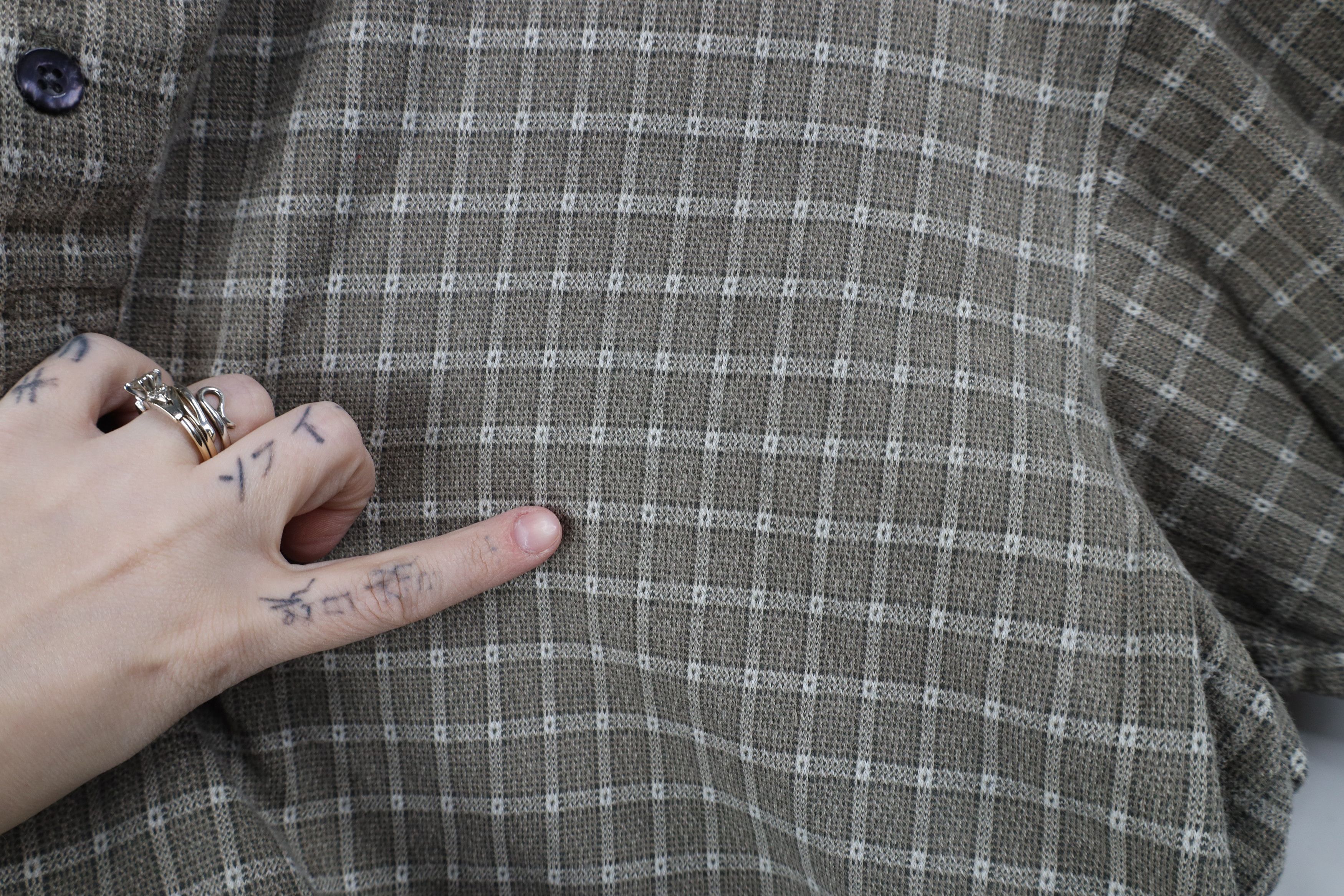 Vintage Vintage 90s Streetwear Checkered Knit Collared Polo Shirt Size US XXL / EU 58 / 5 - 5 Thumbnail