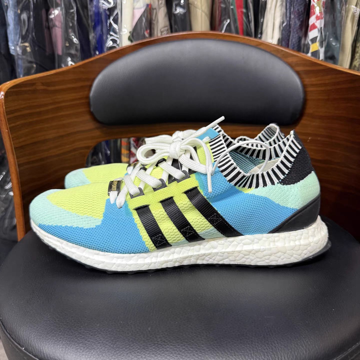 Adidas Adidas EQT Support Boost Blue & Green K15 Size US 11.5 / EU 44-45 - 6 Thumbnail
