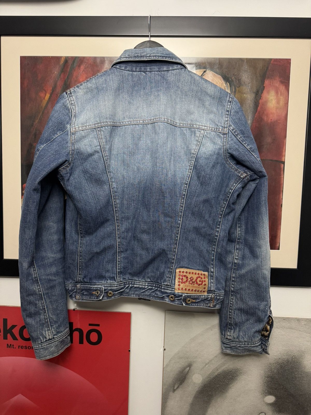 Dolce & Gabbana Vintage Y2k Dolce&Gabbana Leopard Designer Denim Jacket Rare Size M / US 6-8 / IT 42-44 - 3 Thumbnail