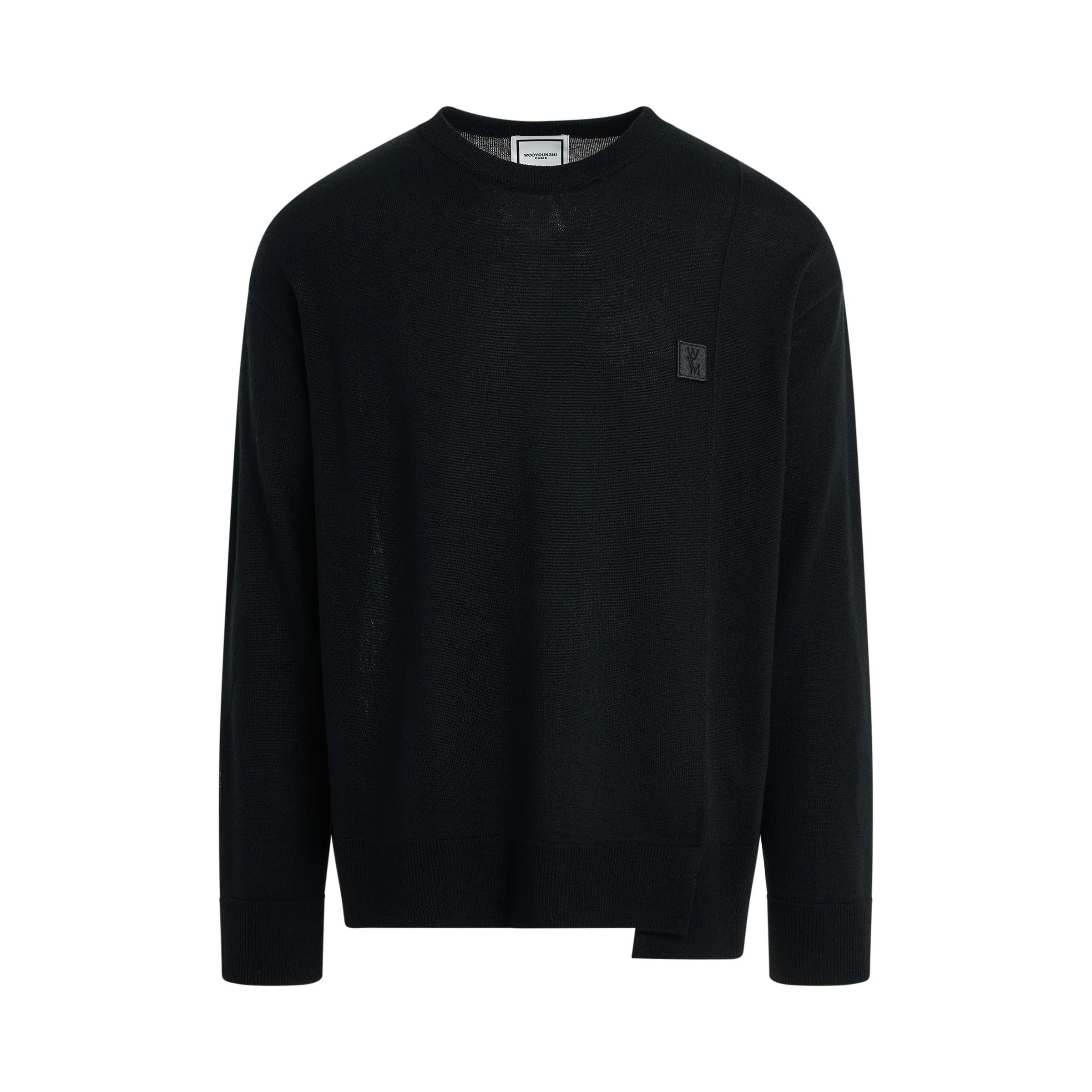 Wooyoungmi o1mris0824 Knit Sweater in Black Size US L / EU 52-54 / 3 - 1 Thumbnail