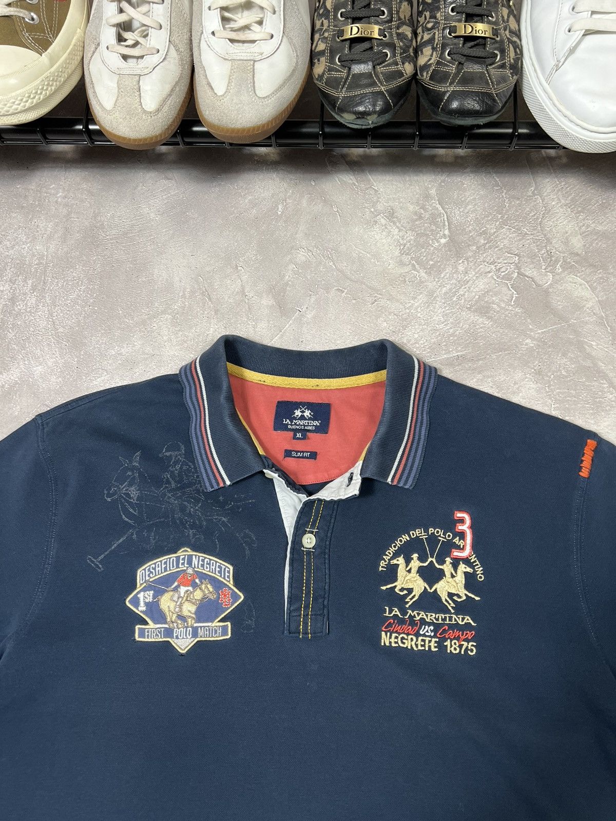 La Martina × Polo Ralph Lauren × Vintage Vintage La Martina 3 Y2k Polo Tee Size US XL / EU 56 / 4 - 3 Thumbnail