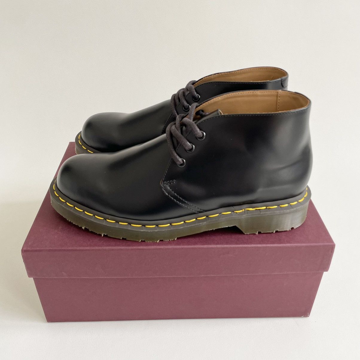 Comme des Garcons × Dr. Martens ‘Roca’ Black Leather Chukka Boots Size US 10 / EU 43 - 18 Thumbnail