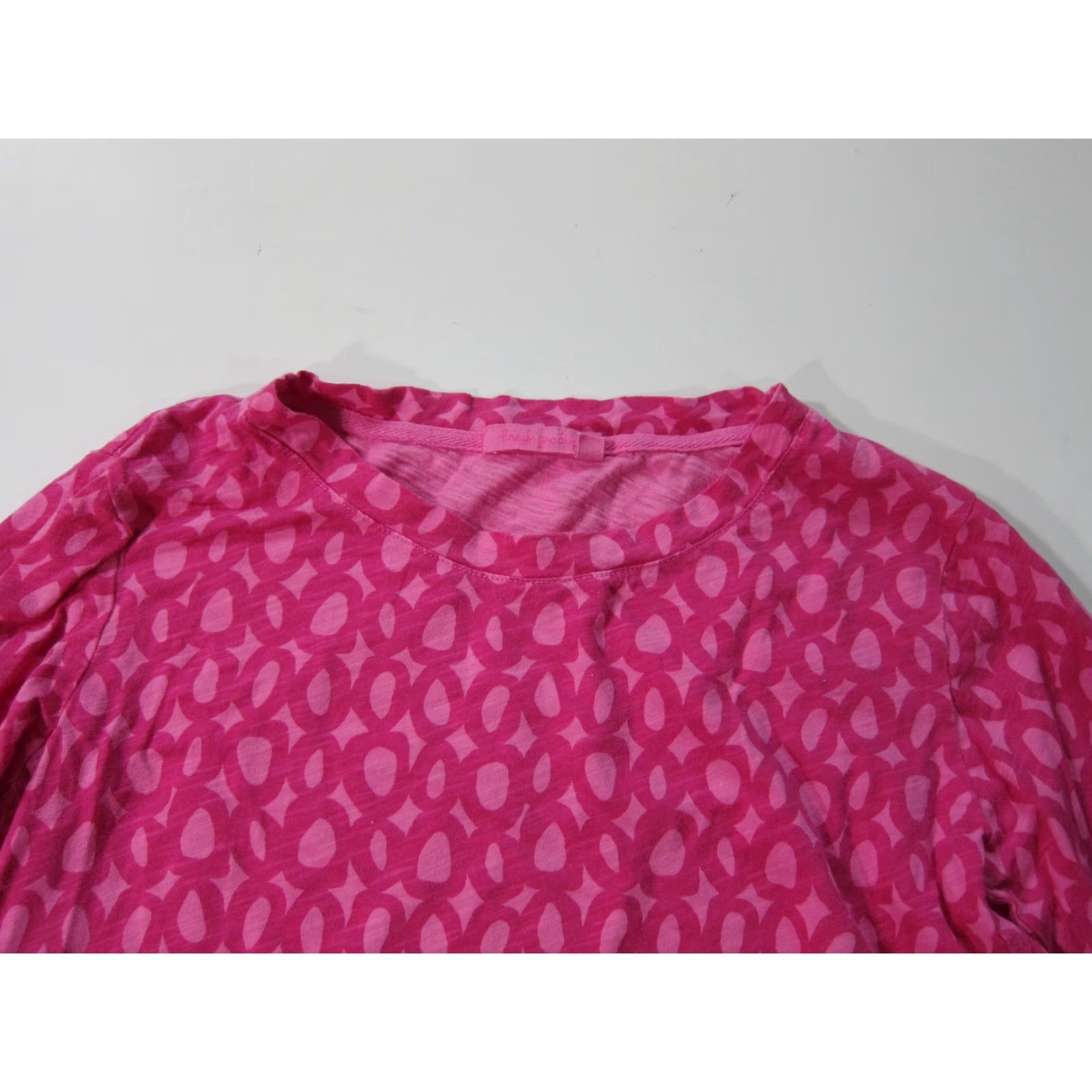 Pinko Fresh Produce 100% Cotton Pink Polka Dot 3/4 Sleeve Round Neck T-Shirt Blouse XS Size XS / US 0-2 / IT 36-38 - 6 Thumbnail