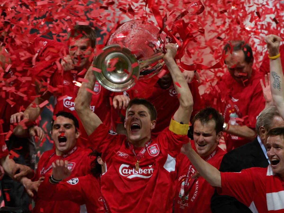 Other Liverpool 2005 champions league retro jersey #8 Gerrard Size US M / EU 48-50 / 2 - 11 Thumbnail