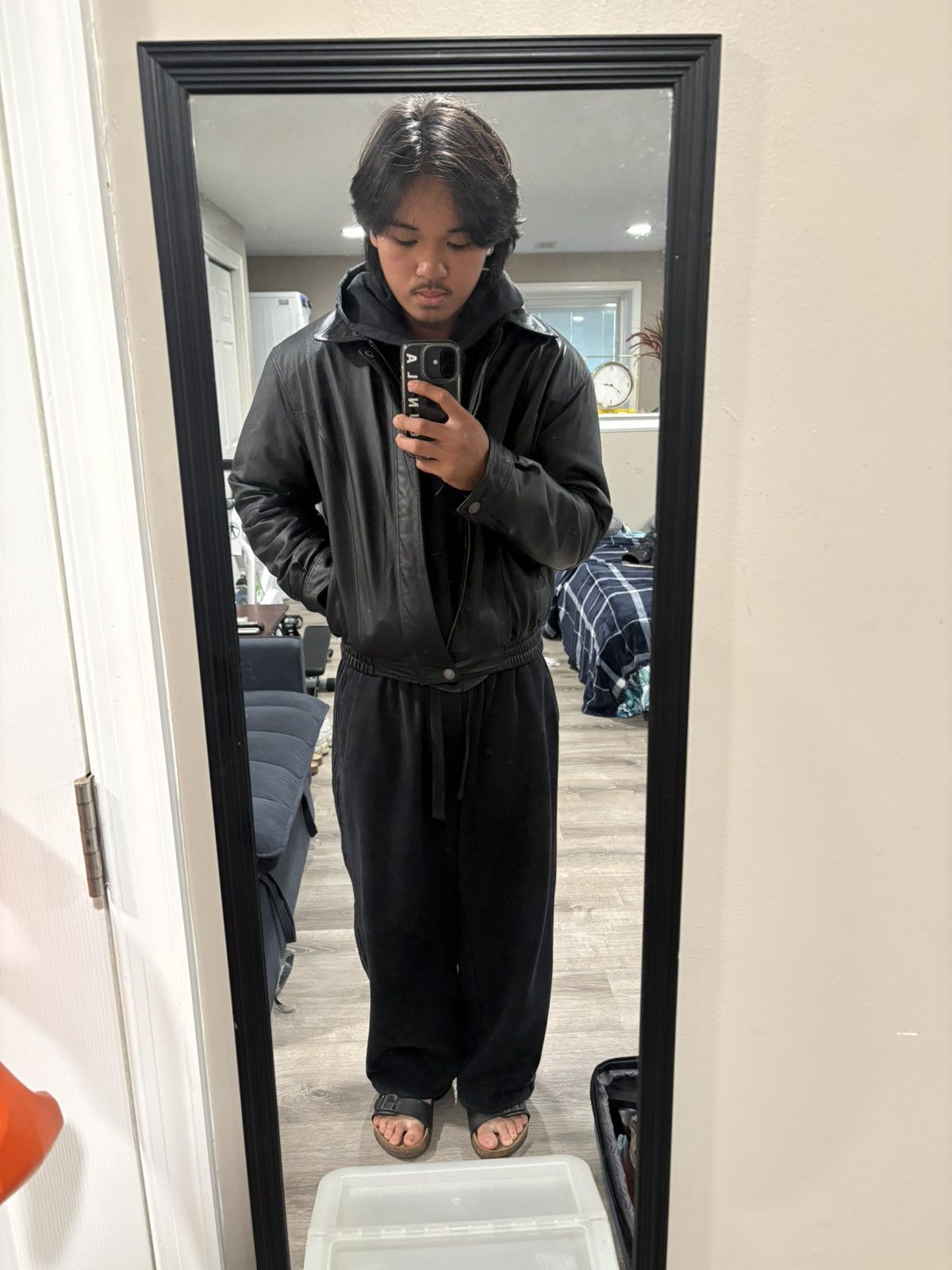 Other Boxy Leather Black Jacket Size US S / EU 44-46 / 1 - 6 Thumbnail