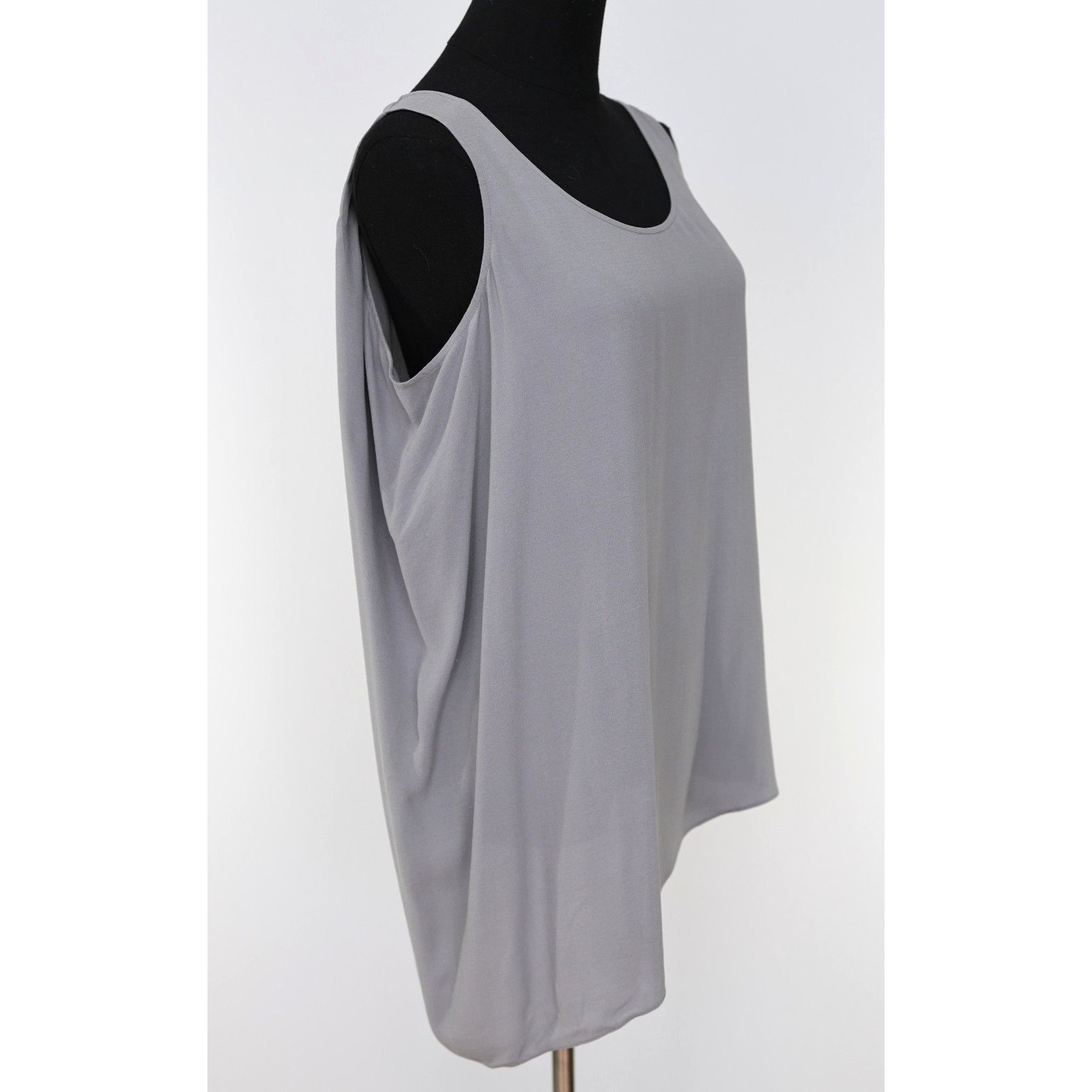 Eileen Fisher EILEEN FISHER Silk Asymmetrical Hem Tank Top Shirt Size PS Size S / US 4 / IT 40 - 2 Thumbnail