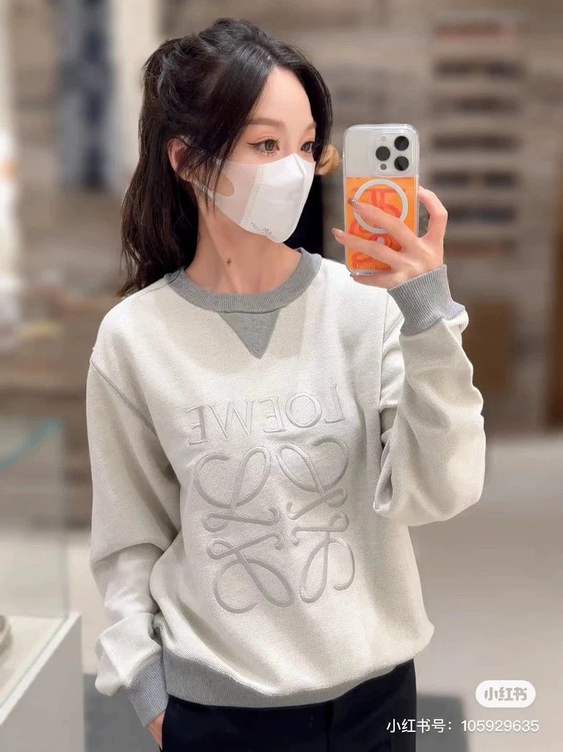 Loewe LOEWE Grey big logo hoodie Size XS / US 0-2 / IT 36-38 - 6 Thumbnail
