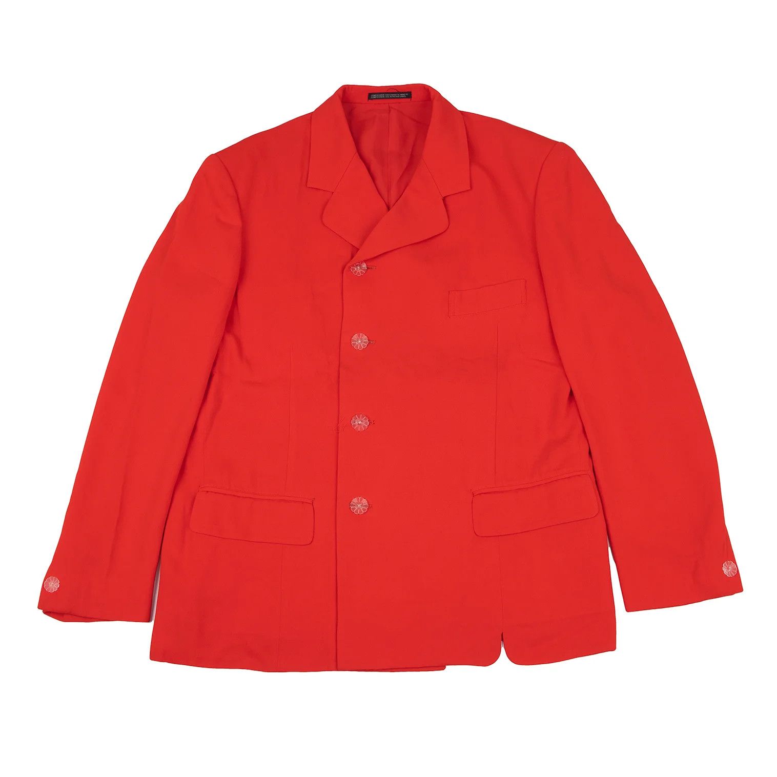 Yohji Yamamoto Yohji Yamamoto Rayon Jacket Red M Size US M / EU 48-50 / 2 - 1 Thumbnail