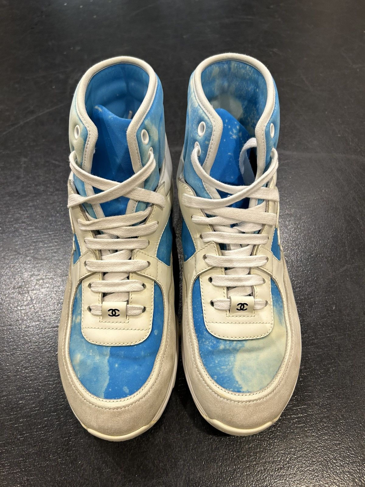 Chanel Chanel Trainer High Top - Blue/White Size US 7 / IT 37 - 6 Thumbnail