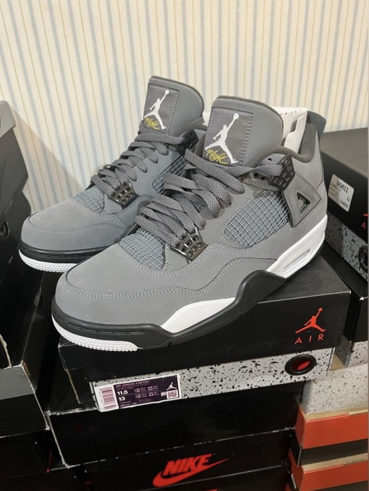 Jordan Brand Air Jordan 4 Retro Cool Grey 2019 Size 11.5 Size US 11.5 / EU 44-45 - 5 Thumbnail