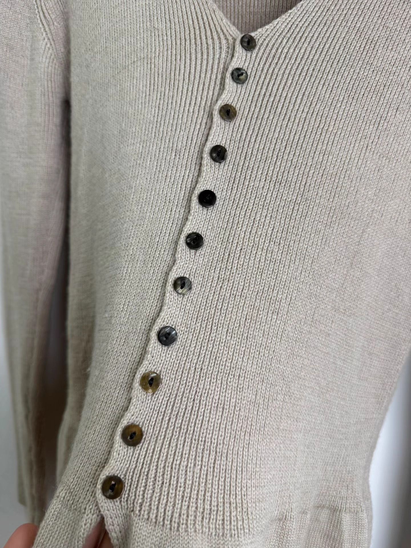 Yohji Yamamoto Yohji Yamamoto 90S Ruffled Waist Knit Top K20 Size US M / EU 48-50 / 2 - 4 Thumbnail