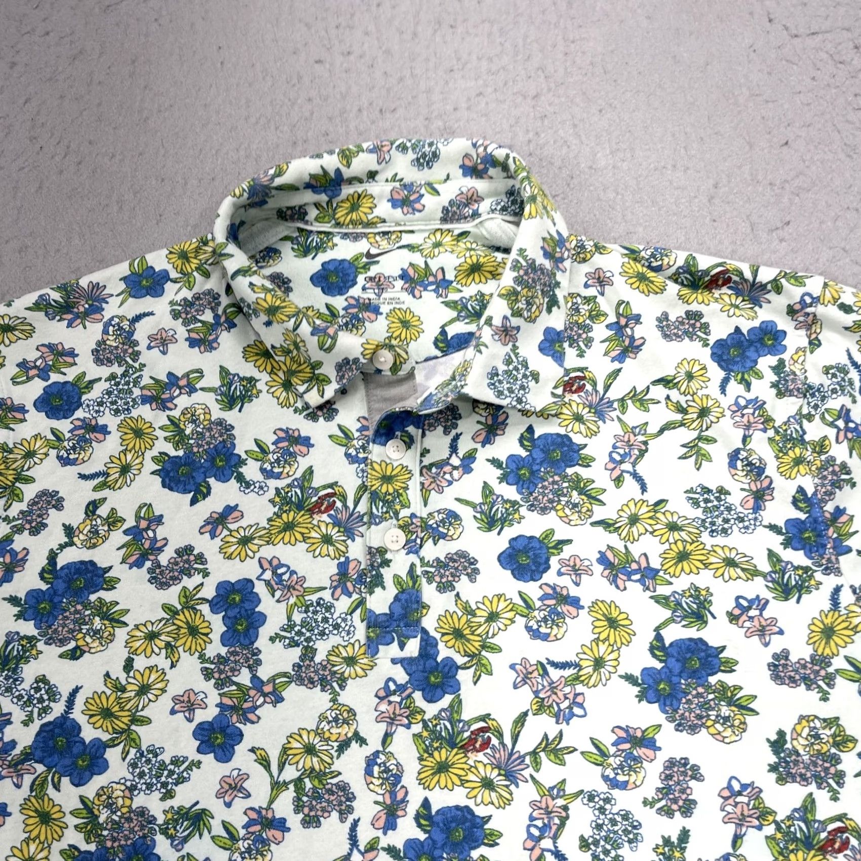 Nike Nike Golf Polo Shirt Mens XL Green Floral Abstract Swoosh Logo Cotton Blend Polo Men XL Green Floral Nike Golf Size US XL / EU 56 / 4 - 2 Thumbnail