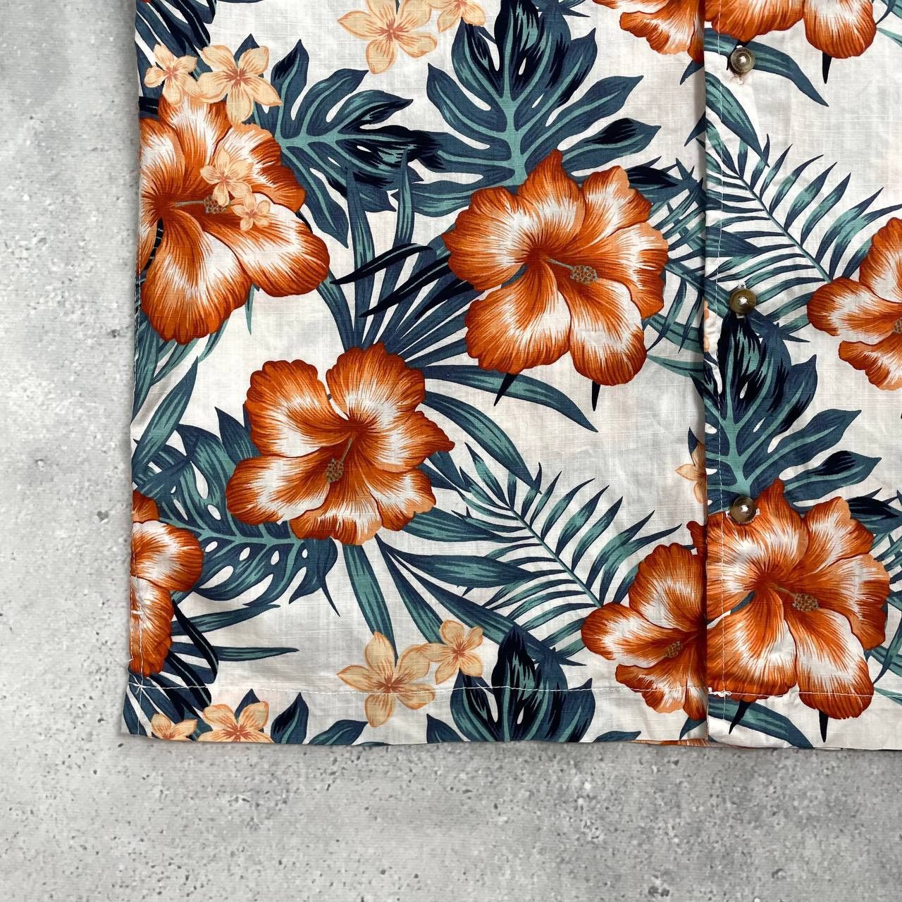 Penfield Penfield Hawaiian Short Sleeve Shirt White/ Orange/ Green M Size US M / EU 48-50 / 2 - 10 Thumbnail