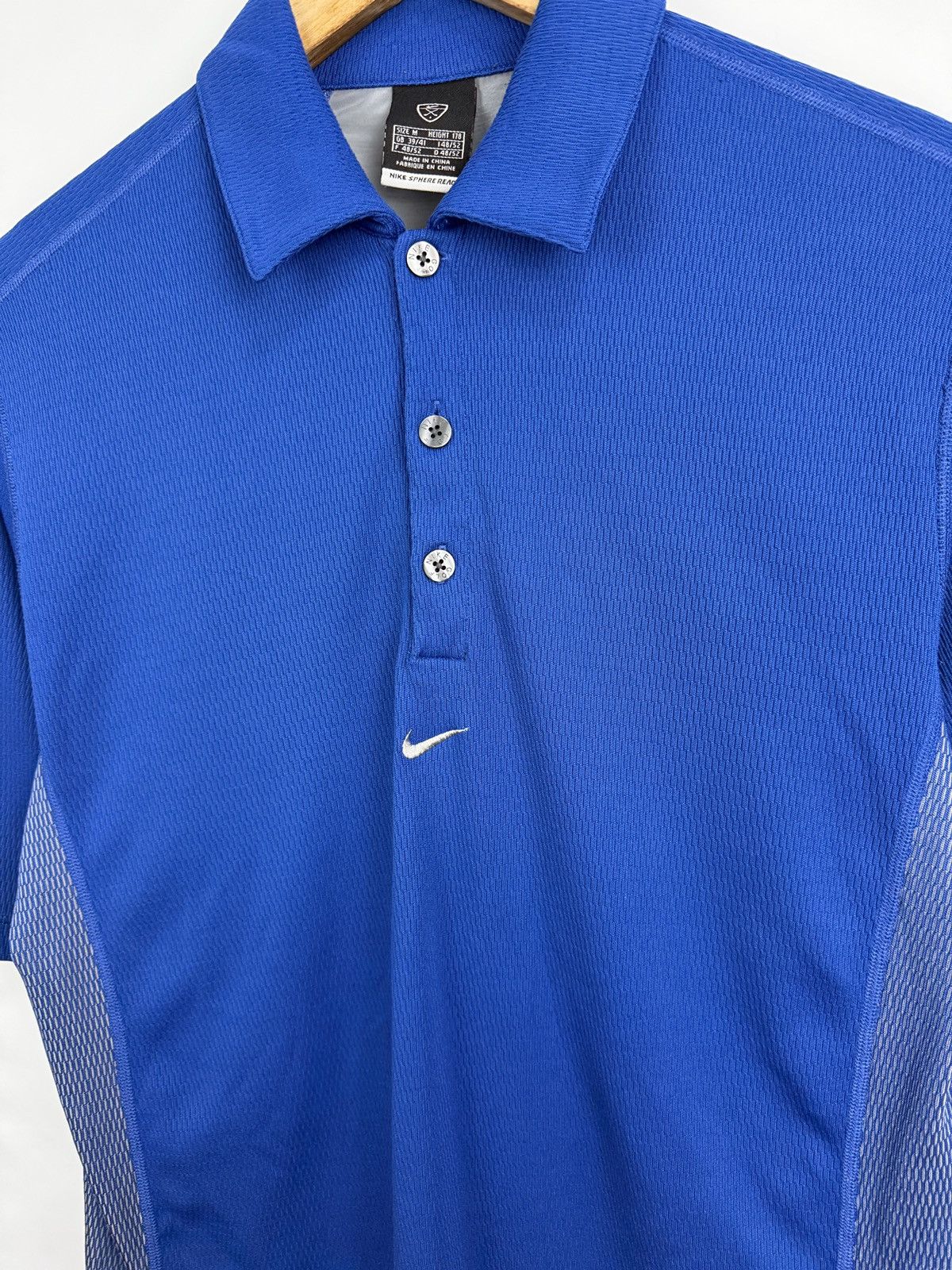Nike × Tiger Woods 🇺🇸 Vintage 90s Nike Sphere React Golf Polo T-Shirt Rare Retro Size US M / EU 48-50 / 2 - 5 Thumbnail