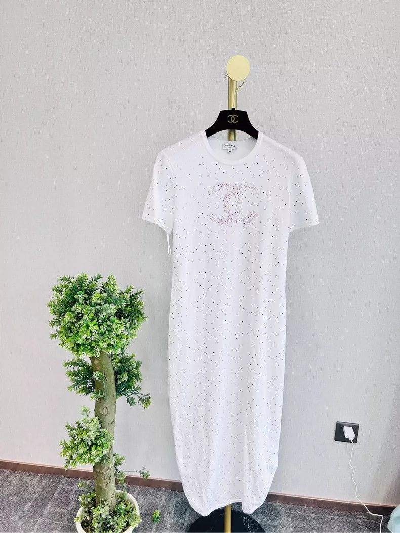 Chanel Chanel Shiny logo dress Size XXS / US 00 / IT 34 - 1 Thumbnail