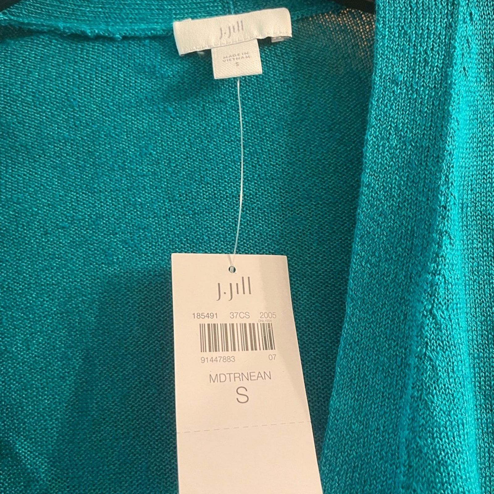 J. Jill NWT J. Jill Vibrant Blue Open-Front Cardigan Size S / US 4 / IT 40 - 3 Thumbnail