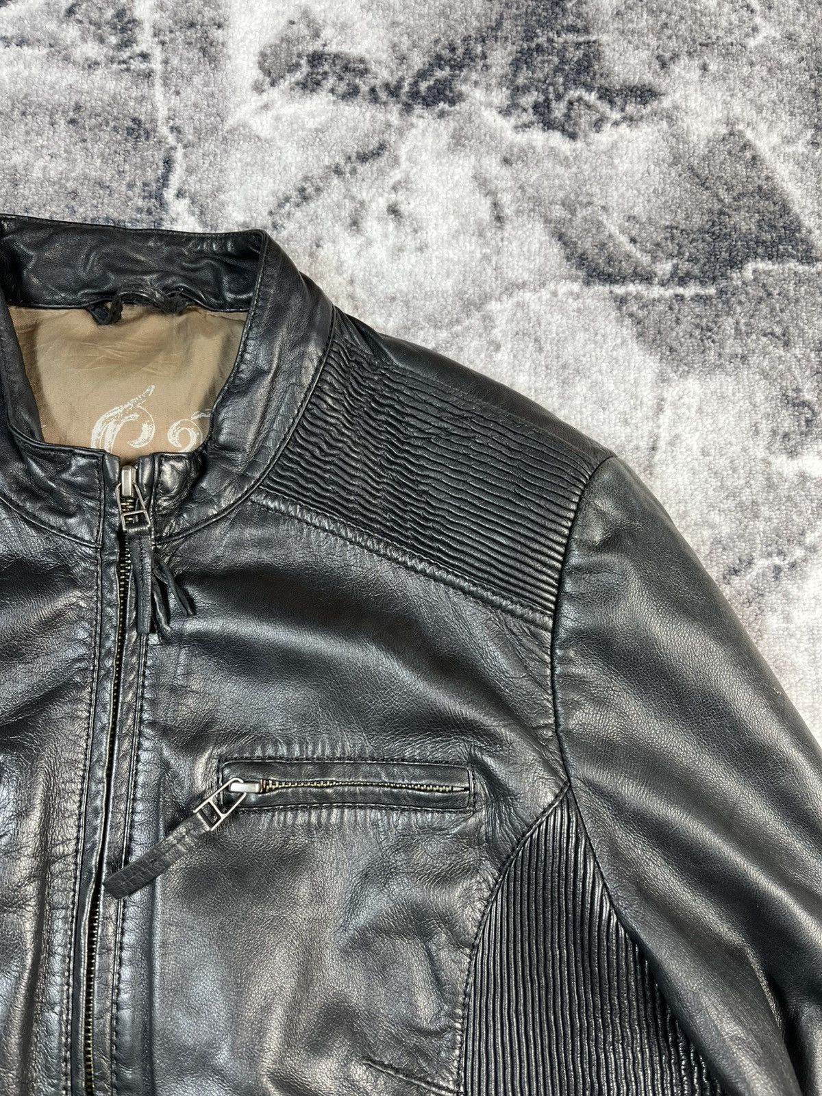 Leather Vintage Women’s Leather Biker Jacket Size L / US 10 / IT 46 - 5 Thumbnail