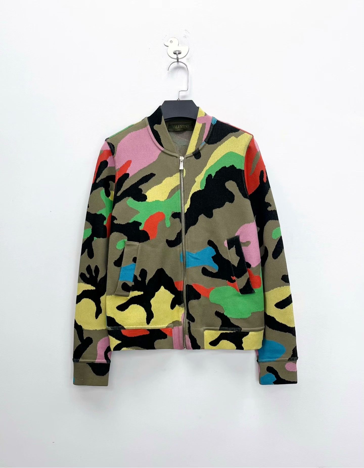Valentino Valentino Knit Camo Multi Jacket M Women Size M / US 6-8 / IT 42-44 - 1 Thumbnail