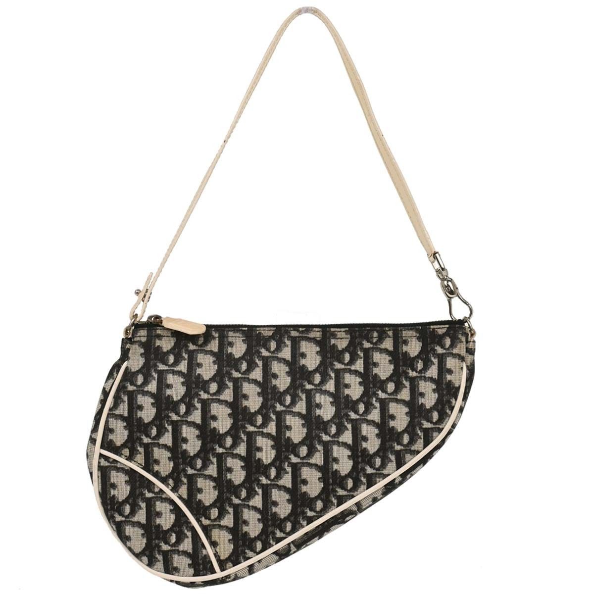 Dior Christian Dior Vintage Saddle Bag Diorissimo Canvas Size ONE SIZE - 1 Thumbnail