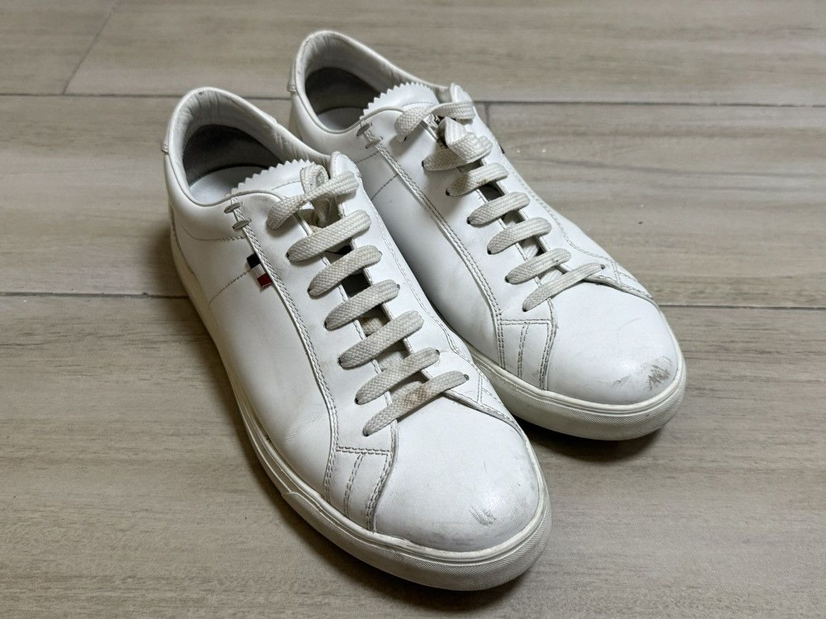 Moncler Moncler Low Top Leather Sneakers White Size 41 Size US 9 / EU 42 - 1 Thumbnail
