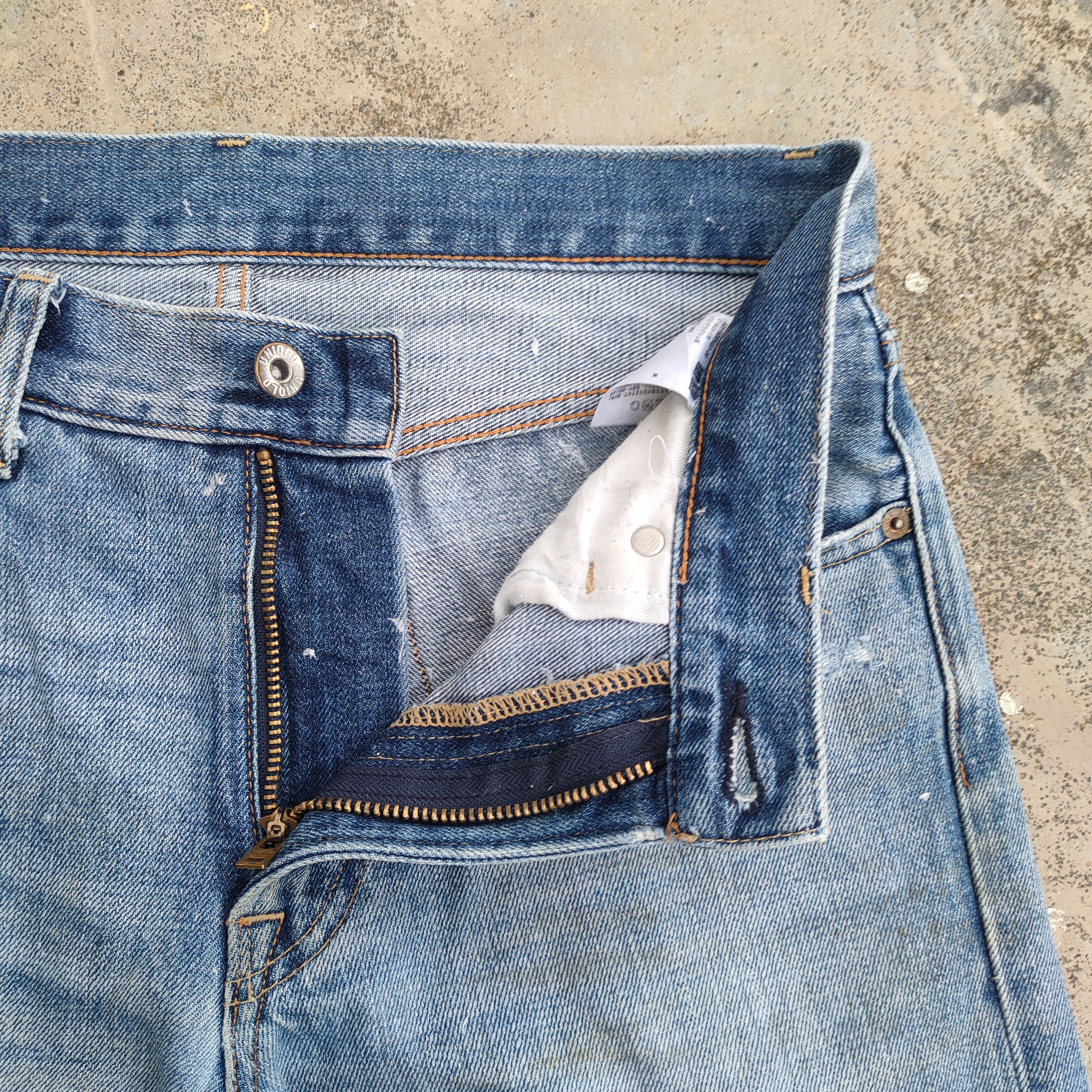VINTAGE JAPANESE FADED DISTRESSED JEANS DENIM PANTS