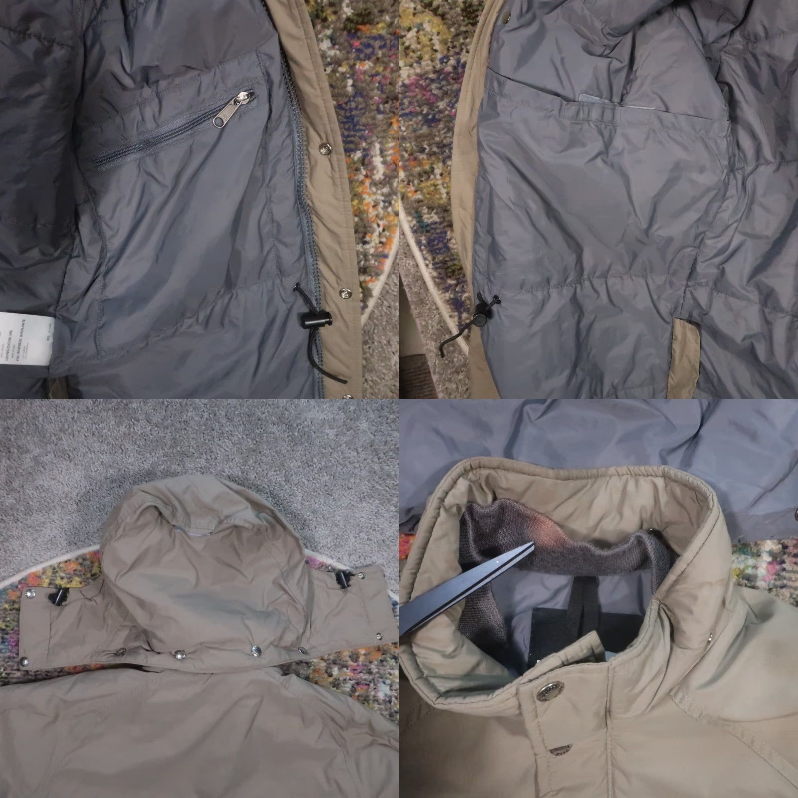 The North Face VINTAGE The North Face Parka Jacket L USA 90s Government Issue Removable Hood Beige Nylon Canvas Zip Snap Mens Reg Large Hooded Size US L / EU 52-54 / 3 - 11 Thumbnail