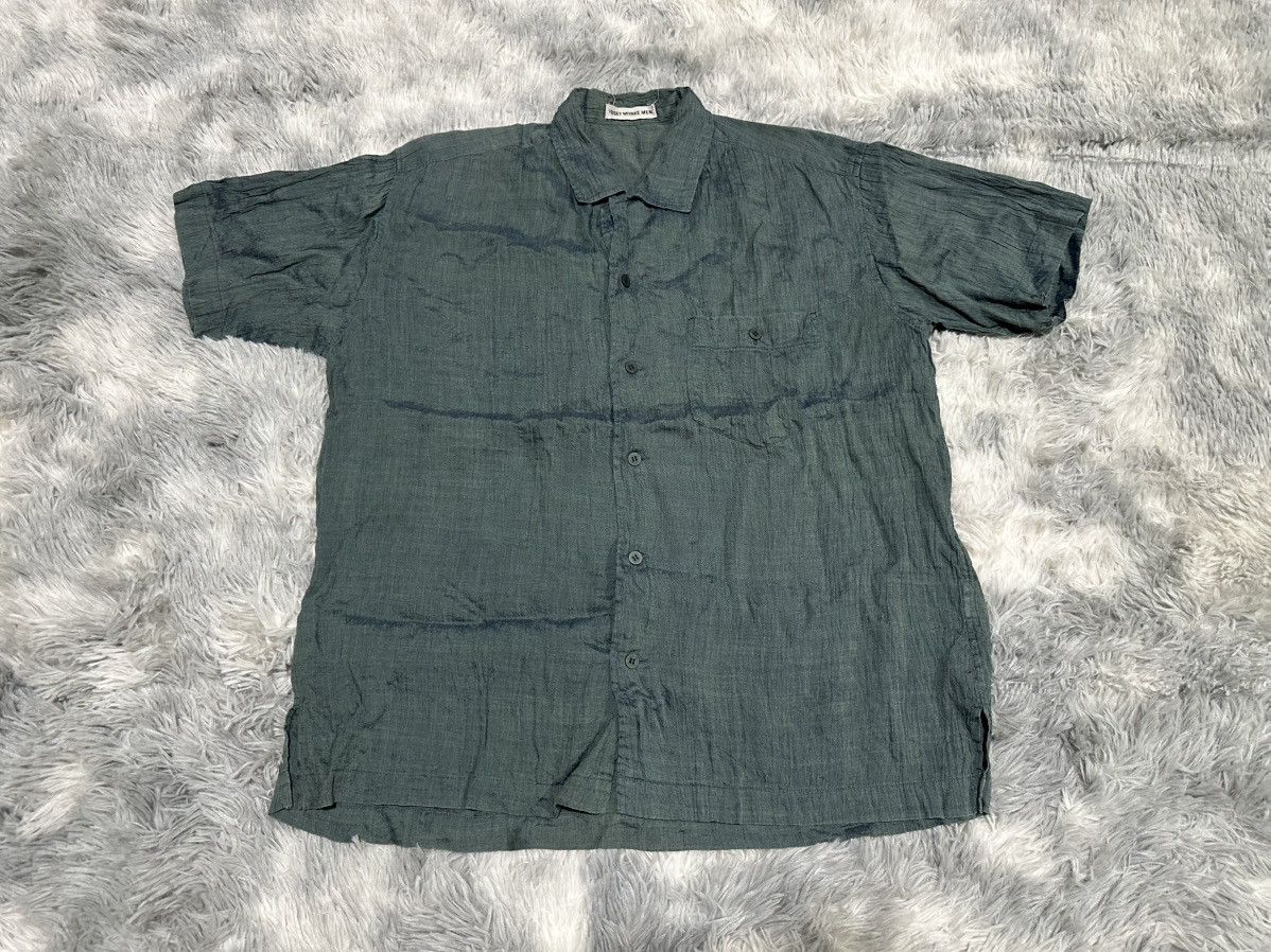 Issey Miyake 🔥Vintage Issey Miyake Men Shirt Pleats Wrinkled Iridescent Size US XL / EU 56 / 4 - 3 Thumbnail