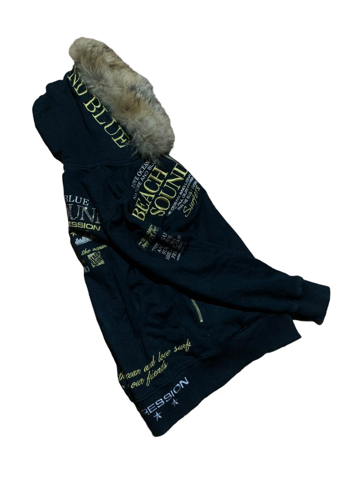 If Six Was Nine Beach Sounds poem punk rock fur hoodie if6was9 LgB style Size US L / EU 52-54 / 3 - 14 Thumbnail