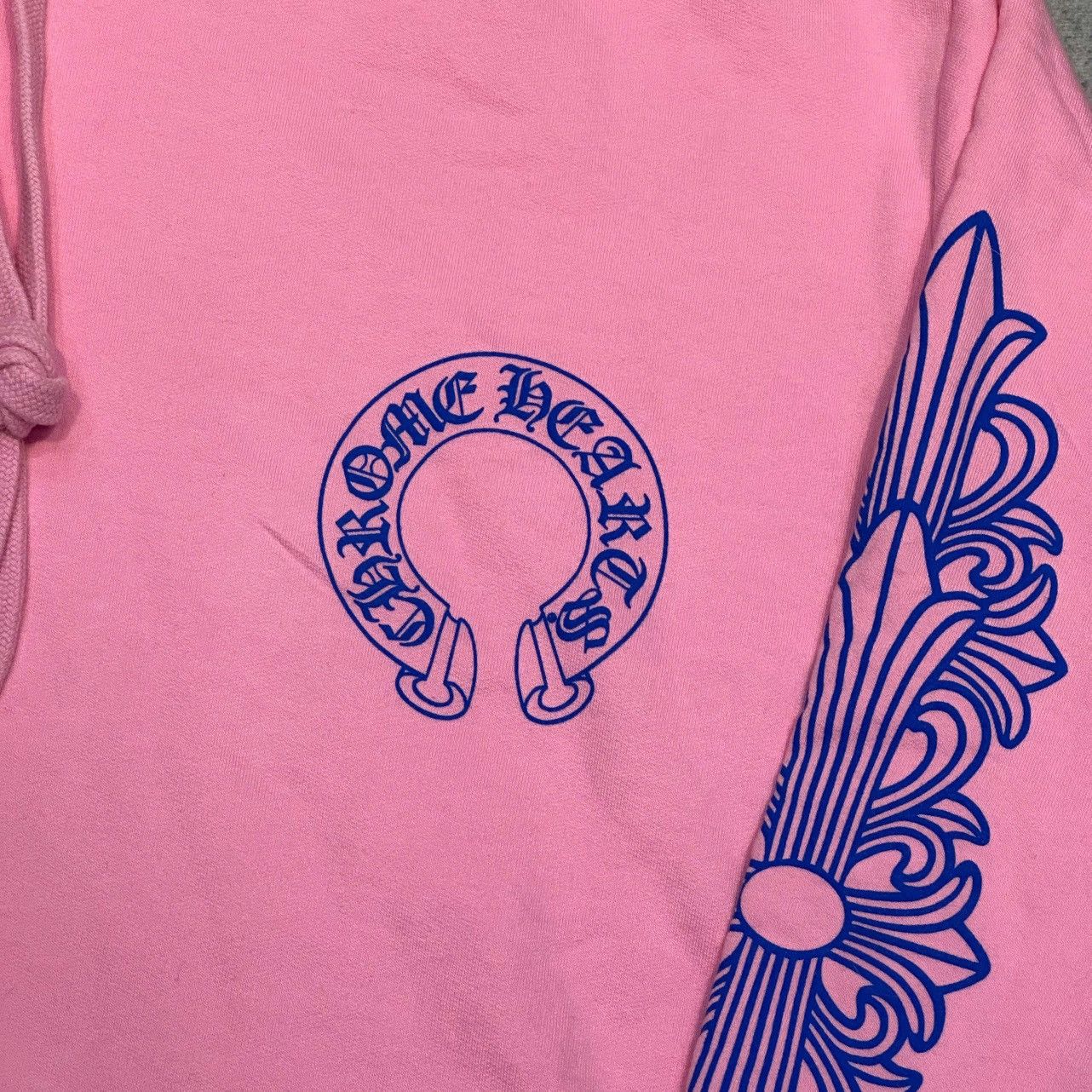 Chrome Hearts Chrome hearts horsehoe logo hoodie blue print pink Size XL / US 12-14 / IT 48-50 - 3 Thumbnail