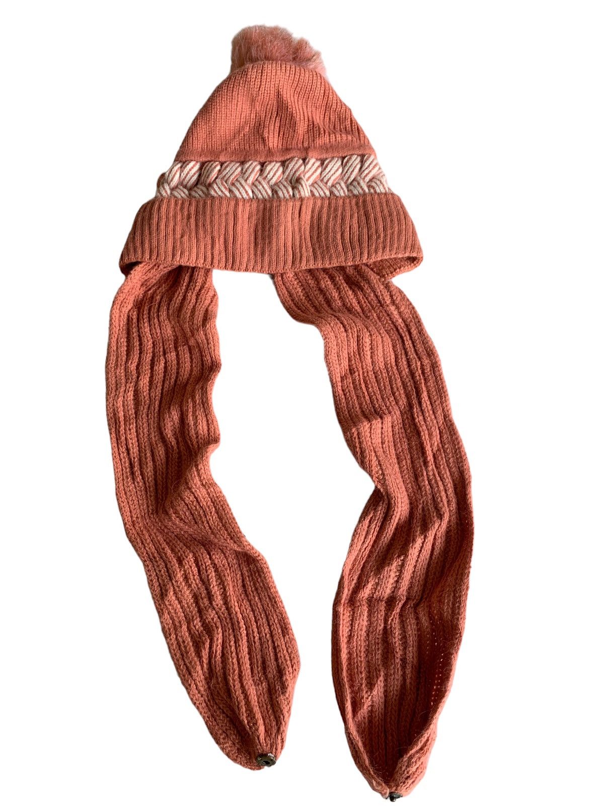 Japanese Brand Hand Crochet Knitted Chunky Alpaca Beanie Hats Size ONE SIZE - 4 Thumbnail