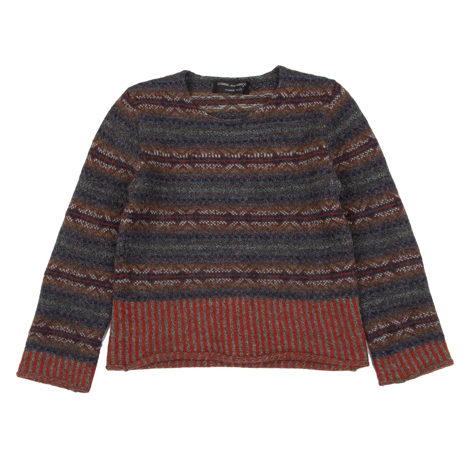 Comme des Garcons Homme Plus Nordic Knit Alpaca Blend Sweater in Multicolor Size US M / EU 48-50 / 2 - 1 Thumbnail