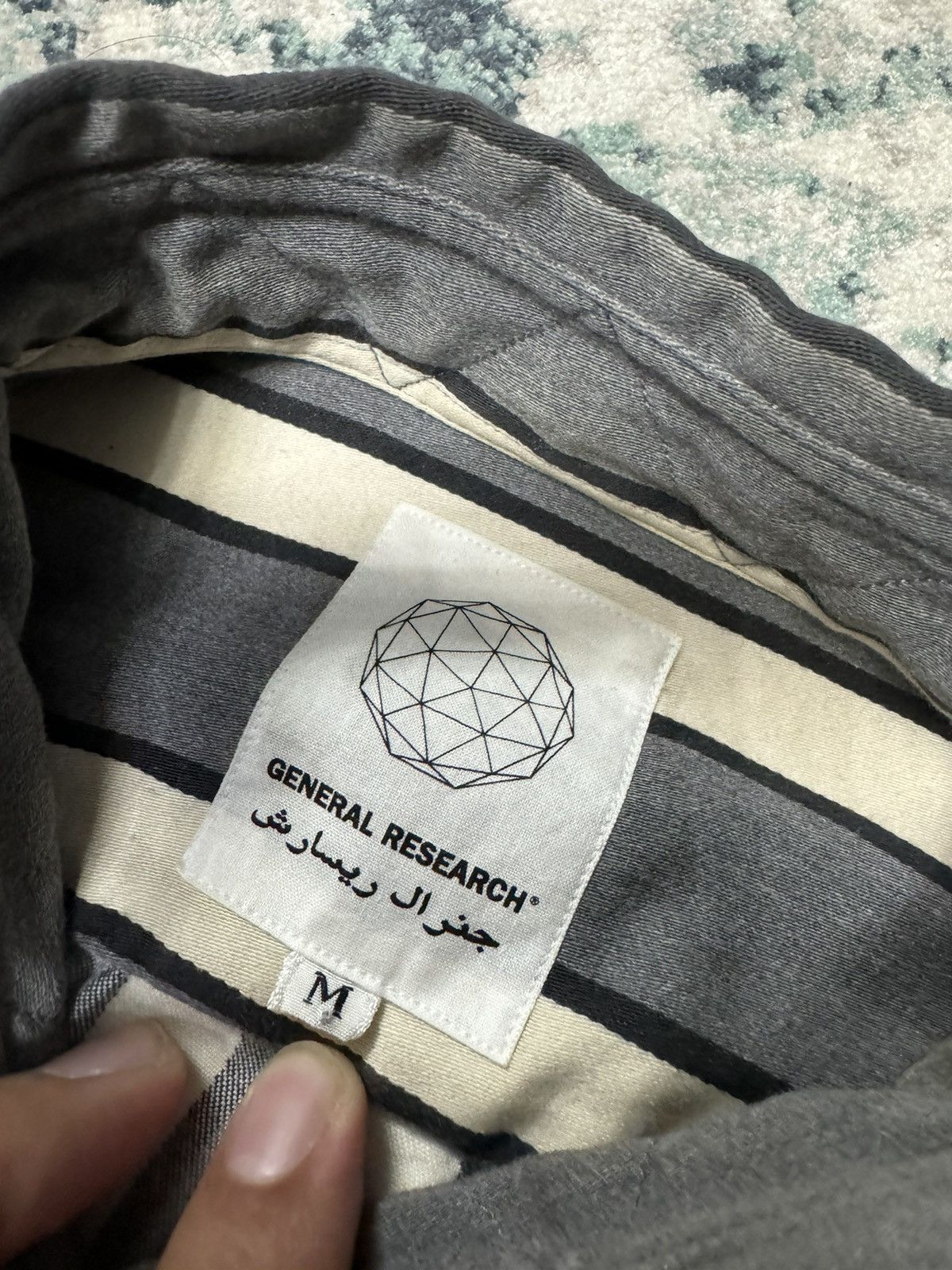 General Research × Vintage GENERAL RESEARCH 2000 STRIPED BUTTON UP SHIRT Size US M / EU 48-50 / 2 - 3 Thumbnail