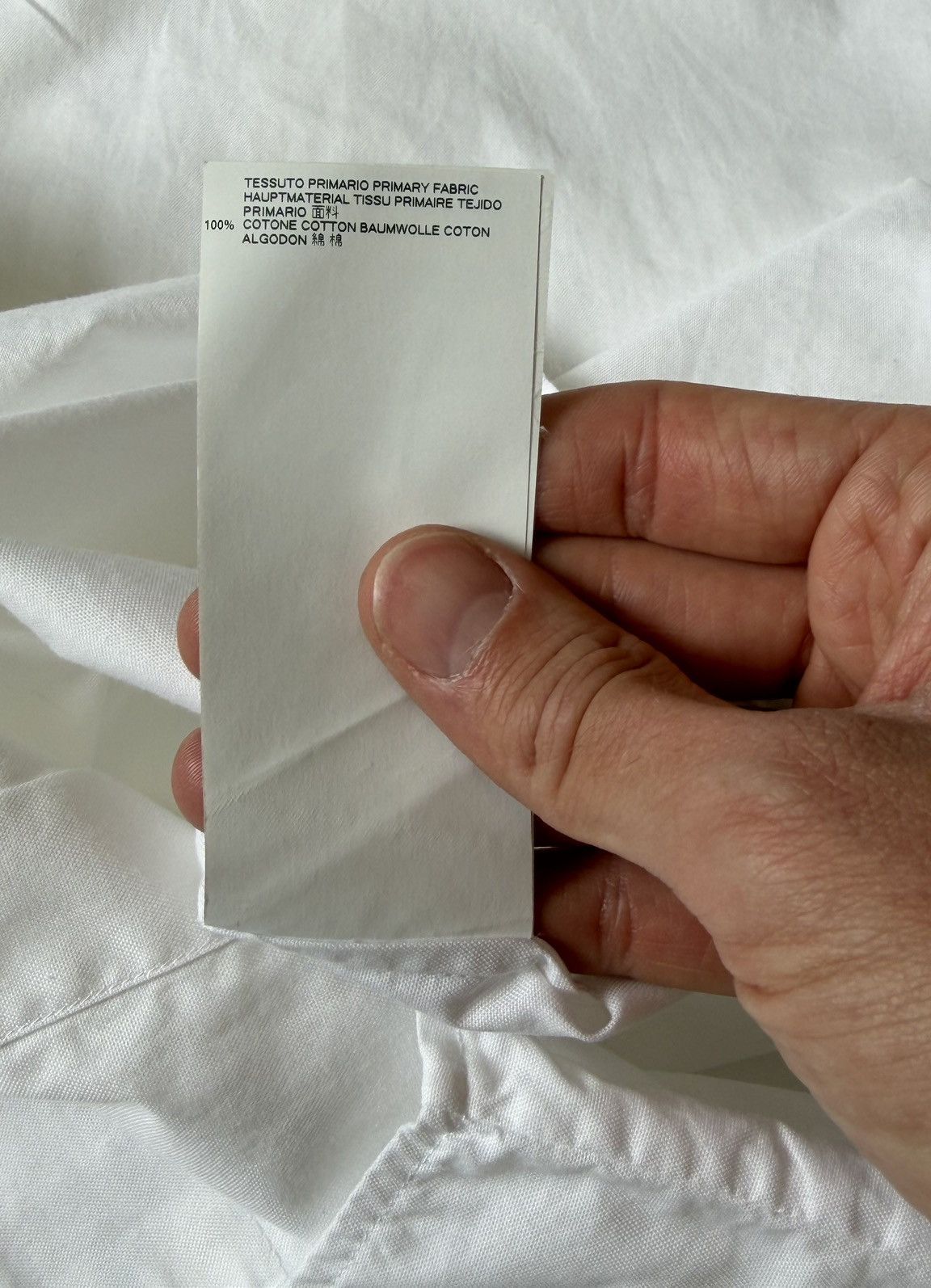 Maison Margiela S/S 17 White Cotton ‘Officer’ Shirt Size US L / EU 52-54 / 3 - 11 Thumbnail