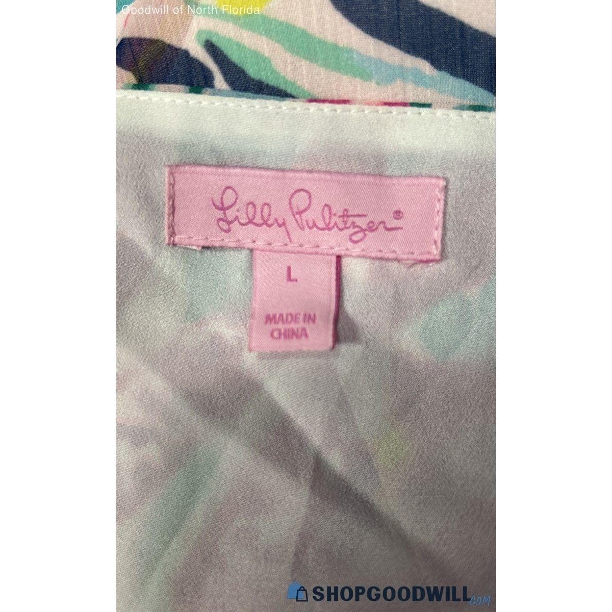 Lilly Pulitzer Lily Pulitzer Nora multi via flora Pink Floral Casual Dress Size L / US 10 / IT 46 - 3 Thumbnail