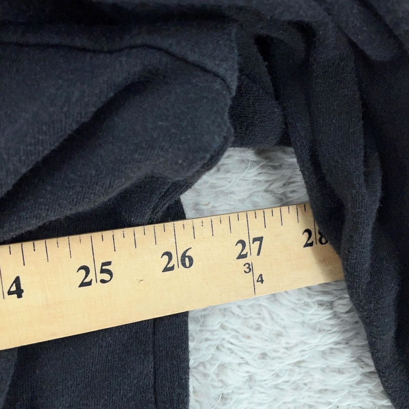 Vintage Roaman's Shirt Womens 4X Black Tunic Scoop Neck Pintuck Pleated Pockets 4X Womens Shirt Tunic Scoop Neck 3/4 Sleeve Pocket Pleated Black Roaman's Size XXL / US 16-18 / IT 52-54 - 4 Thumbnail