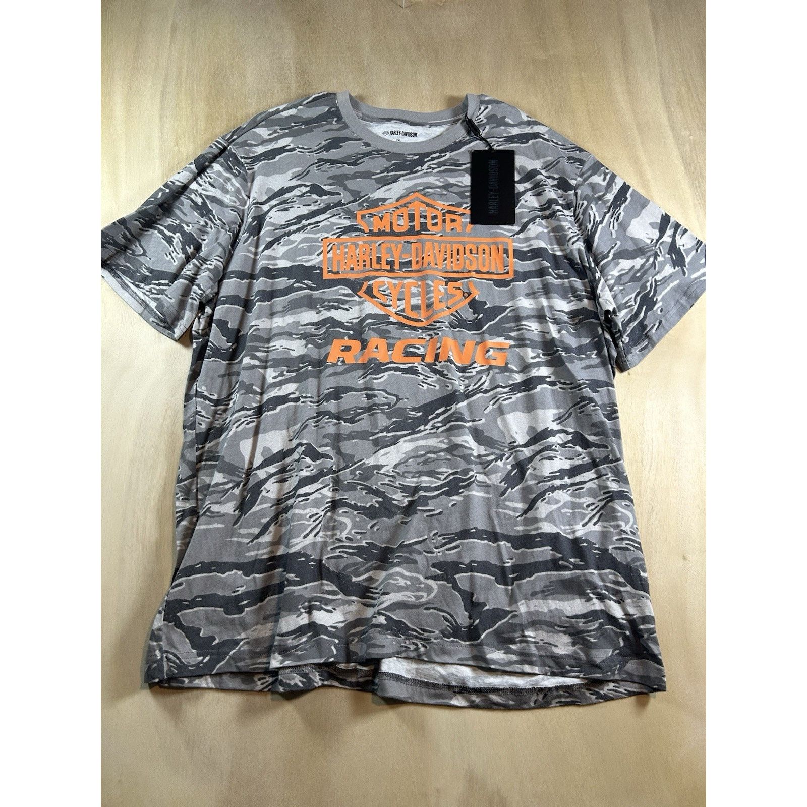 Harley Davidson Harley-Davidson Men's 2XL T-Shirt Racing Camouflage Gray NEW Size US XXL / EU 58 / 5 - 1 Thumbnail