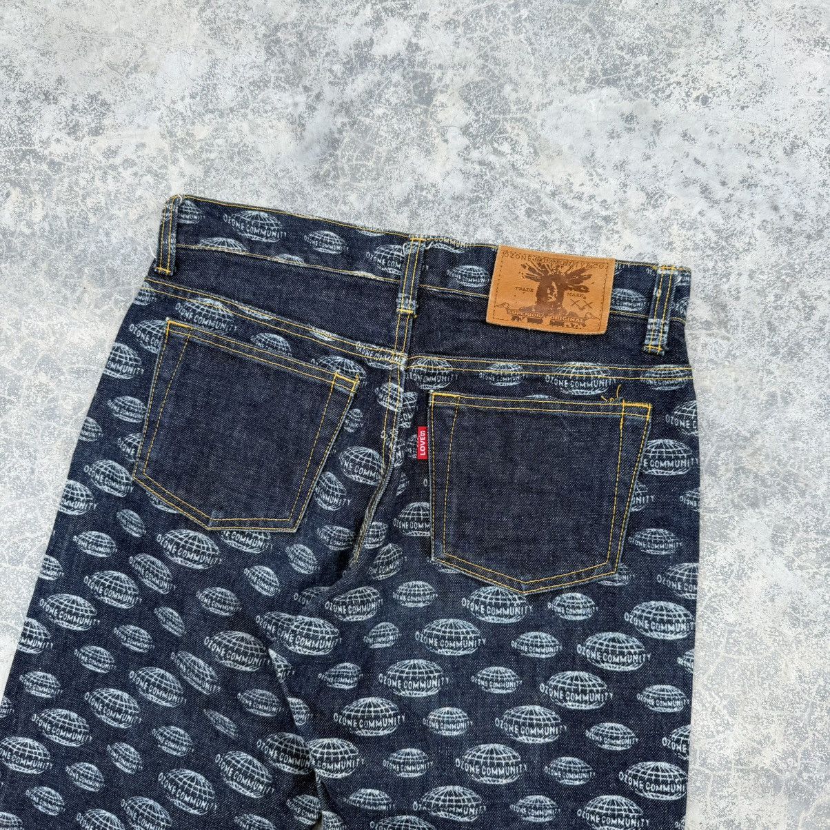 Hysteric Glamour Vintage Ozone Community Flare Overprint Hysteric Jeans Size US 29 - 4 Thumbnail